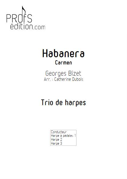 Habanera - Trio de Harpes - BIZET G. - page de garde