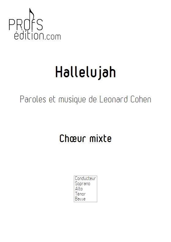 Hallelujah - choeur mixte - COHEN L. - page de garde