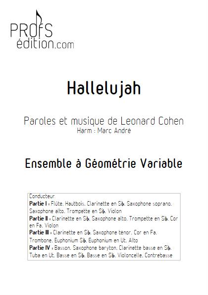 Hallelujah - Ensemble Variable - COHEN L. - page de garde