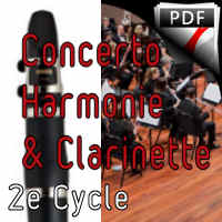 Concertino pour Clarinette - Clar & Orchestre Harmonie - WEBER C. M.