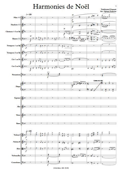 Harmonies de Noël - Chœur mixte & Orchestre symphonique - TRADITIONNEL FRANCAIS - app.scorescoreTitle