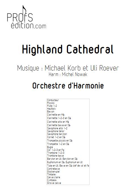 Highland Cathedral - Orchestre d'Harmonie - ROEVER U. - page de garde