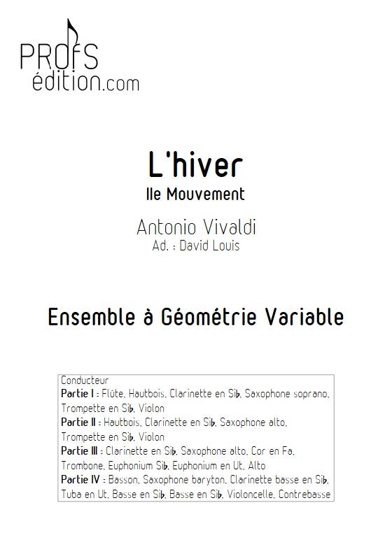 Hiver (les 4 saisons) - Ensemble Variable - VIVALDI A. - page de garde