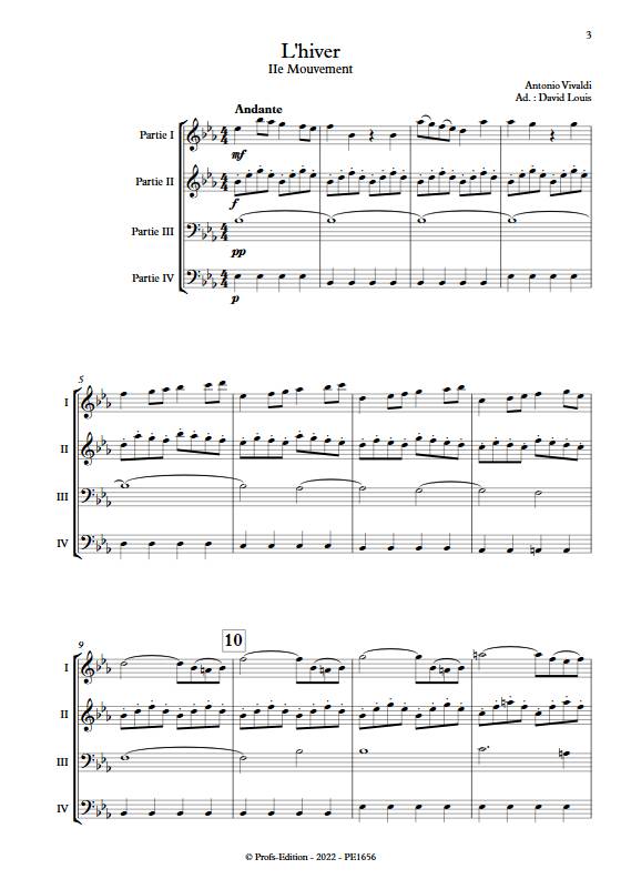 Hiver (les 4 saisons) - Ensemble Variable - VIVALDI A. - app.scorescoreTitle