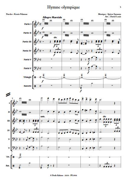 Hymne Olympique - Ensemble Variable - SAMARS S. - app.scorescoreTitle