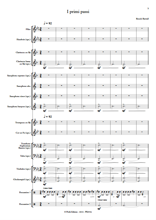 I Primi Passi - Orchestre d'Harmonie - BARRAIL B. - Partition