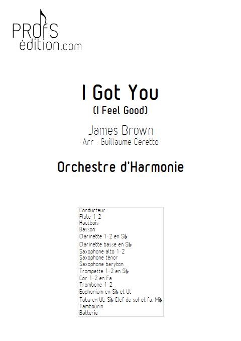 I Feel Good - Orchestre d'Harmonie - BROWN James - page de garde