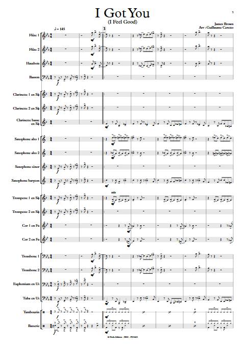 I Feel Good - Orchestre d'Harmonie - BROWN James - app.scorescoreTitle