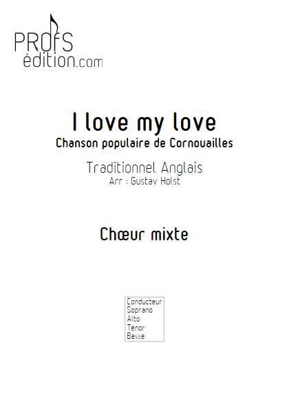 I love my love - Chœur mixte - TRADITIONNEL ANGLAIS - page de garde