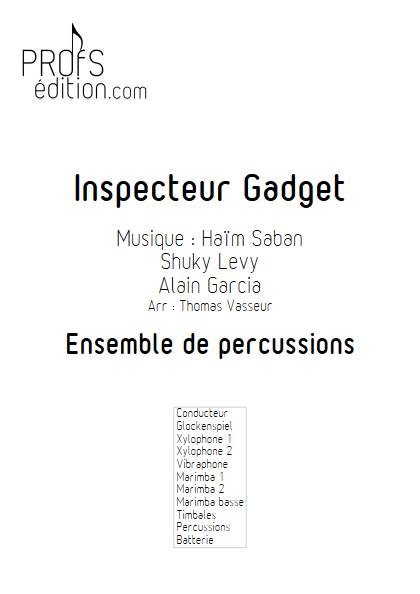 Inspecteur Gadget - Ensemble de Percussions - SABAN H. - page de garde