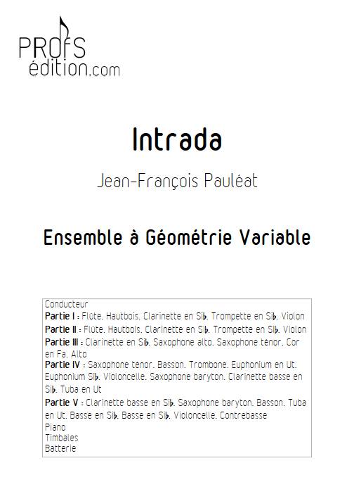 Intrada - Ensemble Variable - PAULEAT J.F. - page de garde