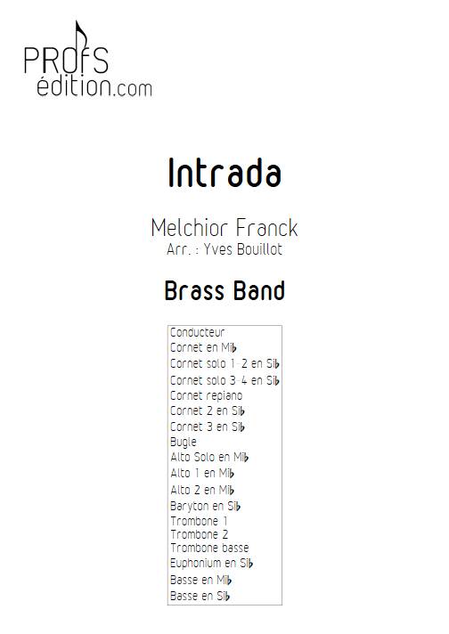 Intrada - Brass Band - FRANCK M. - page de garde