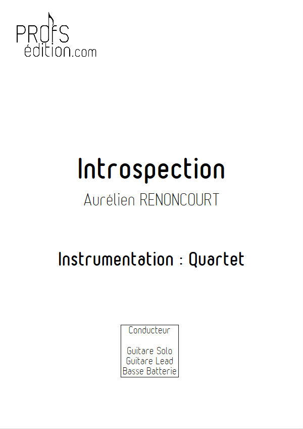 Introspection - Quartet Rock - RENONCOURT A. - page de garde