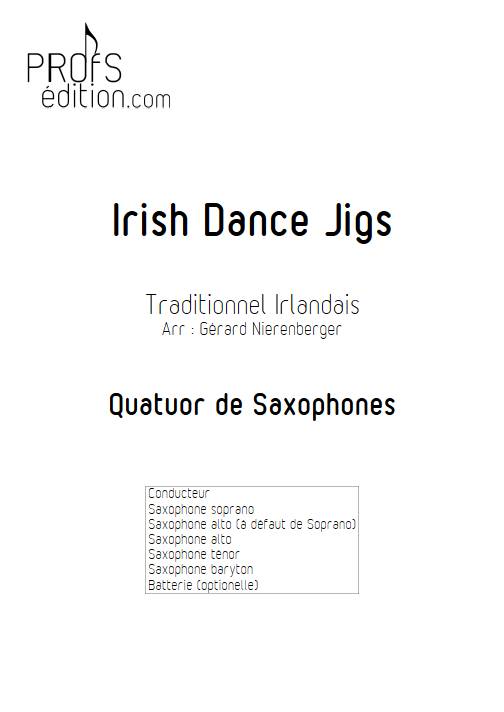 Irish Dance Jigs - Quatuor de Saxophones - TRADITIONNEL IRLANDAIS - page de garde