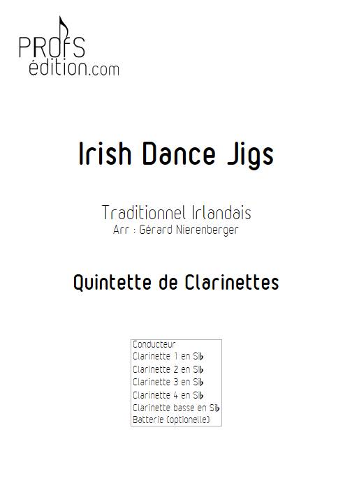 Irish Dance Jigs - Quintette de Clarinettes - TRADITIONNEL IRLANDAIS - page de garde