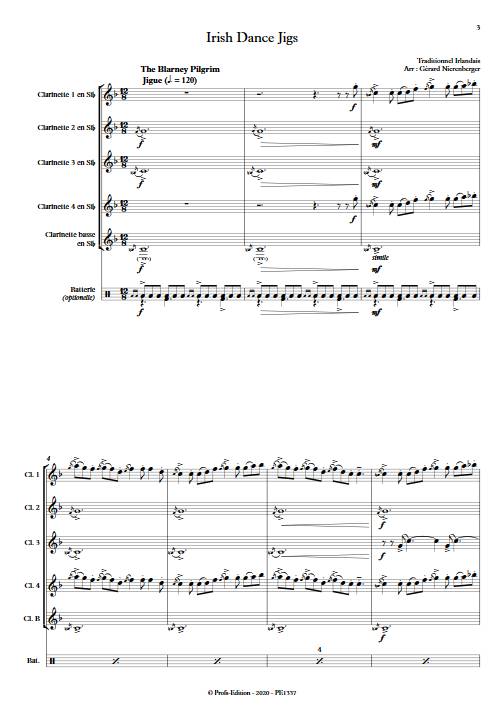 Irish Dance Jigs - Quintette de Clarinettes - TRADITIONNEL IRLANDAIS - app.scorescoreTitle