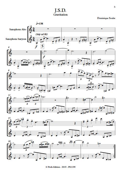 JSD - Duo de Saxophones - SOULAT D. - Partition