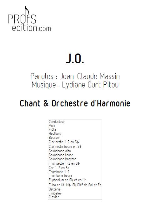 J.O. - Chant et Orchestre d'harmonie - CURT PITOU L. - page de garde