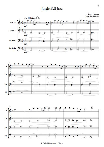 Jingle Bell Jazz - Ensemble Variable - PIERPONT J. - Partition