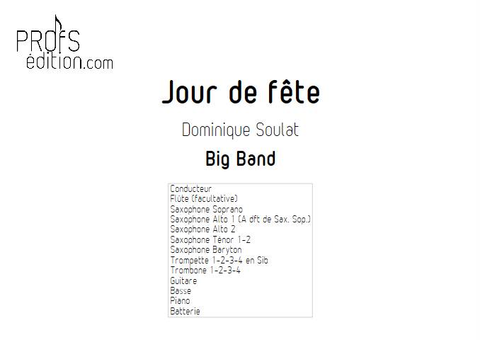 Jour de fête - Big Band - SOULAT D. - page de garde