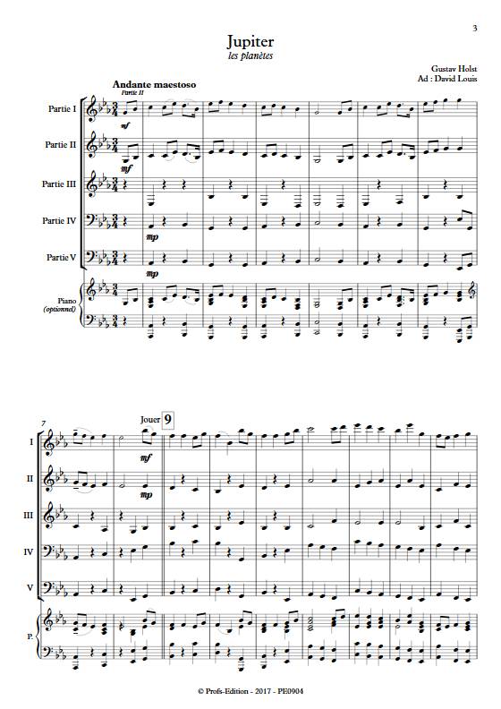 Jupiter - Ensemble Variable - HOLST G. - app.scorescoreTitle