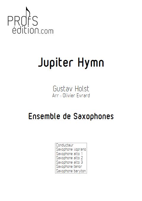 Jupiter Hymn - Ensemble de Saxophones - HOLST G. - page de garde