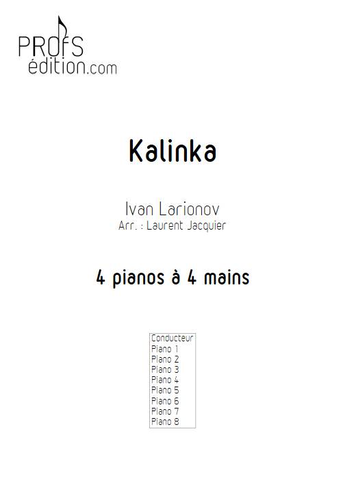 Kalinka - Piano 4 mains - LARIONOV I. - page de garde