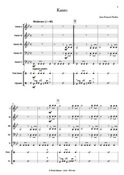 Kanto - Ensemble Variable - PAULEAT J-F - Partition