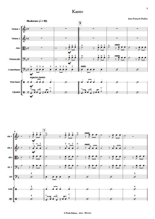 Kanto - Orchestre à cordes - PAULEAT J-F - app.scorescoreTitle