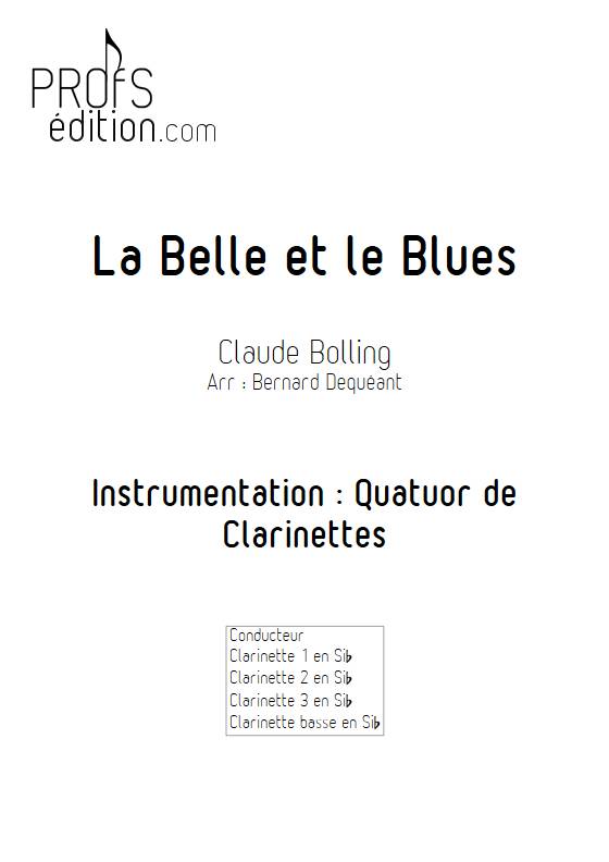 La Belle et le Blues - Quatuor de Clarinettes - BOLLING C. - page de garde