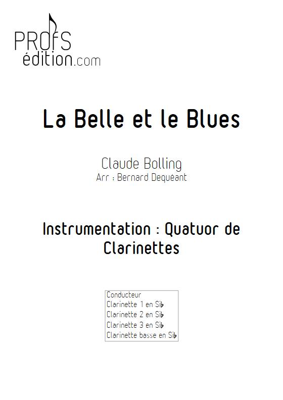 La Belle et le Blues - Quatuor de Clarinettes - BOLLING C. - page de garde