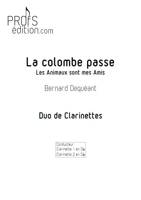 La colombe passe - Duo de Clarinettes - DEQUEANT B. - page de garde