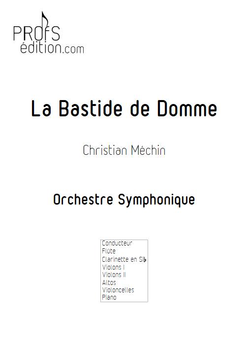 La Bastide de Domme - Orchestre symphonique - MECHIN C. - page de garde