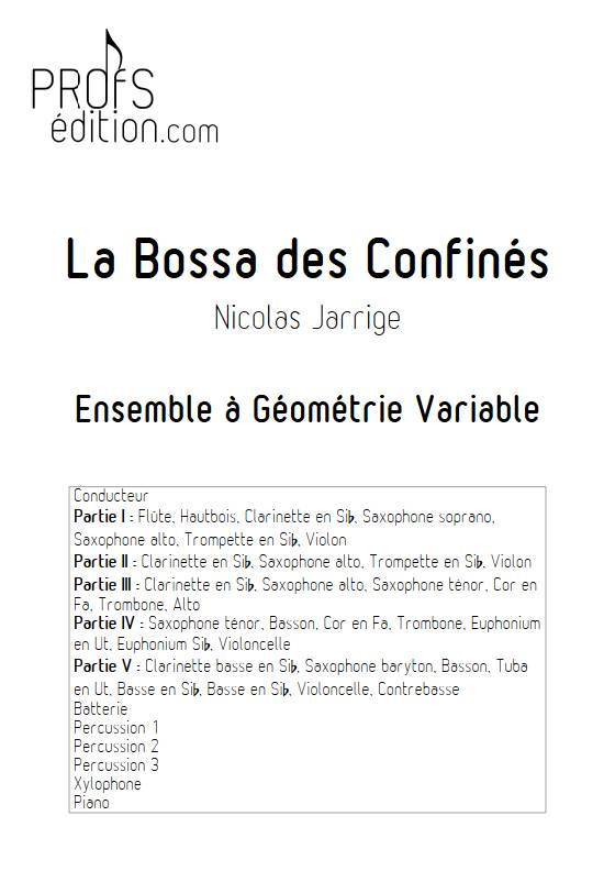 La Bossa des Confinés - Ensemble Variable - JARRIGE N. - page de garde