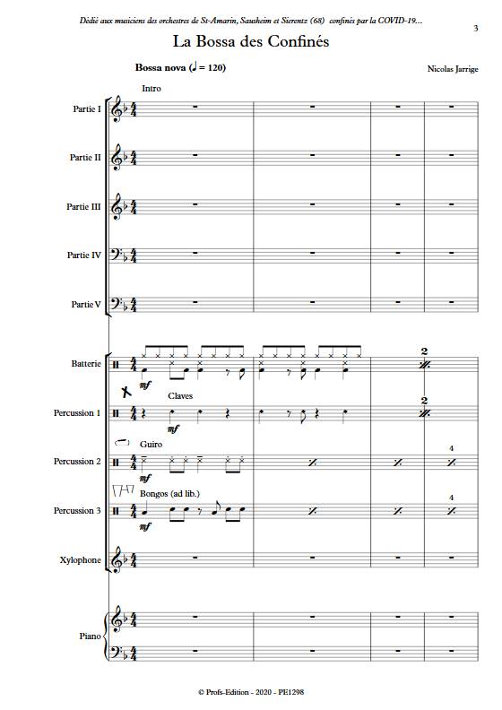 La Bossa des Confinés - Ensemble Variable - JARRIGE N. - app.scorescoreTitle