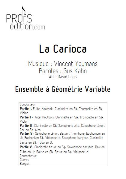 La Carioca - Ensemble Variable - YOUMANS V. - page de garde