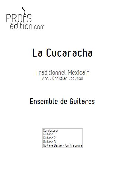 La Cucaracha - Ensemble de Guitares - TRADITIONNEL MEXICAIN - page de garde