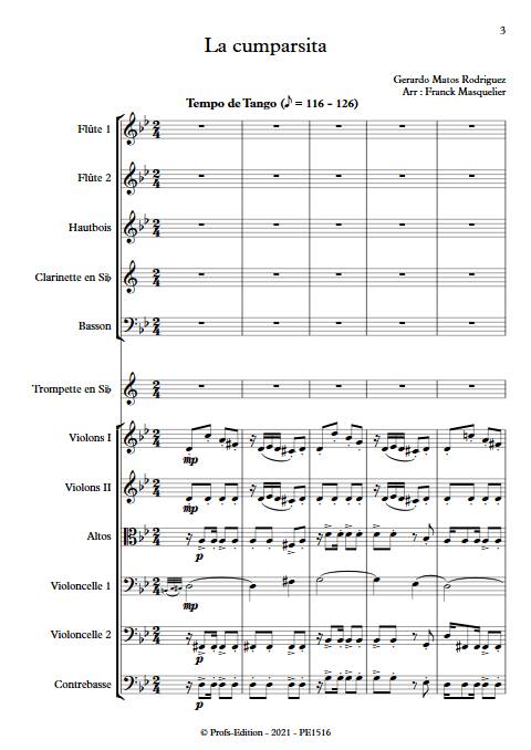 La Cumparsita - Orchestre Symphonique - RODRIGUEZ G. M. - Partition