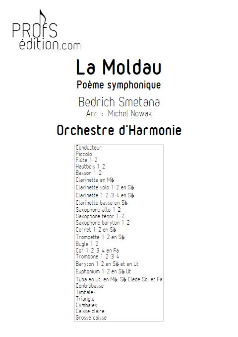 La Moldau - Orchestre d'harmonie - SMETANA B. - page de garde