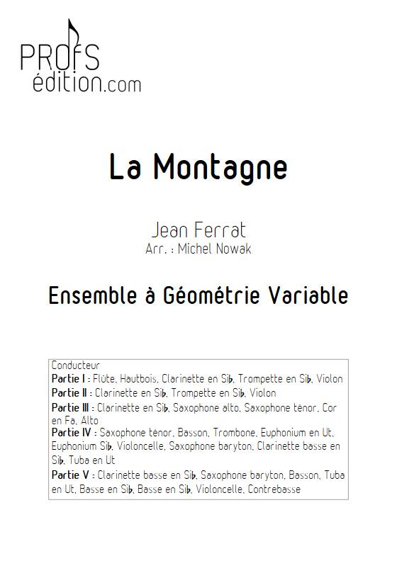 La Montagne - Ensemble Variable - FERRAT J. - page de garde
