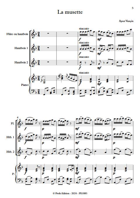 La Musette - Quatuor Vents & Piano - VANCIN A. - app.scorescoreTitle