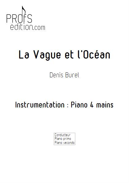 La Vague et l'Ocean - Piano 4 mains - BUREL D. - page de garde