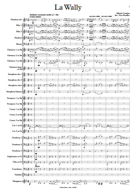 La Wally - Orchestre d'harmonie - CATALANI A. - app.scorescoreTitle
