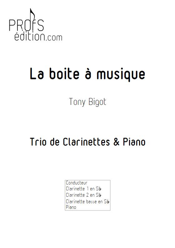 La boite à musique - Trio de clarinettes & Piano - BIGOT T. - page de garde