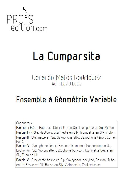 La cumparsita - Ensemble Variable - RODRIGUEZ G. M. - page de garde