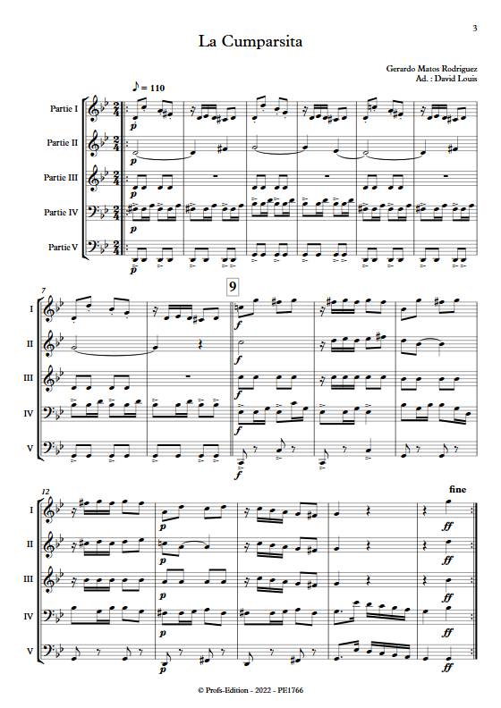 La cumparsita - Ensemble Variable - RODRIGUEZ G. M. - Partition