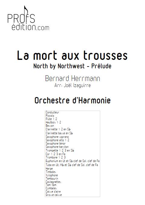 La mort aux trousses - Orchestre d'Harmonie - HERRMANN B. - page de garde