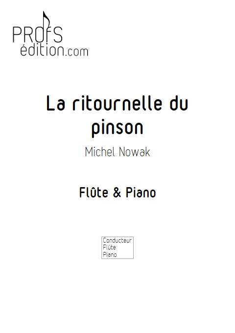 La ritournelle du pinson - Flûte & Piano - NOWAK M. - page de garde