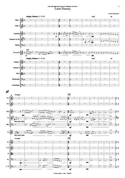 Latin Fantasy - Ensemble Symphonique - MASQUELIER F. - Partition