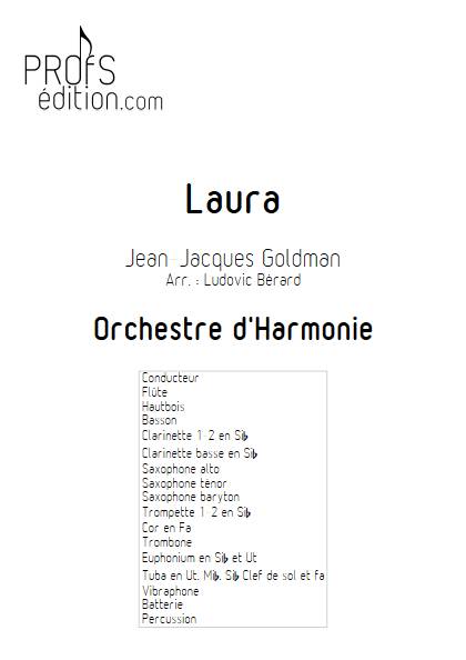 Laura - Orchestre d'Harmonie - GOLDMAN J. J. - page de garde